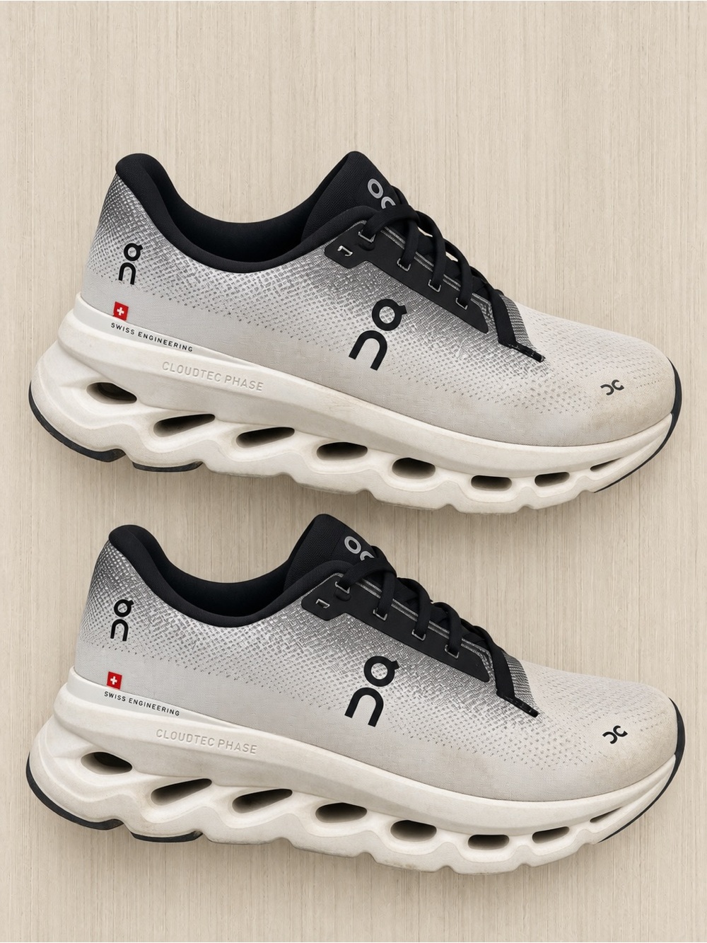 On Cloudtilt in black and ivory" Running Sneakers Men's Size 9.5